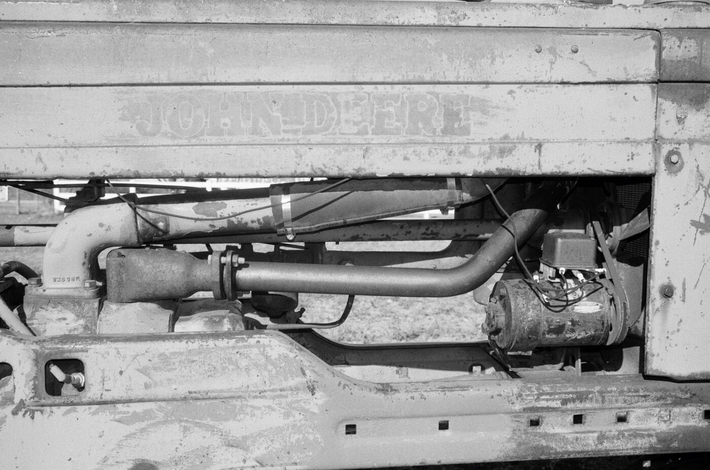 John Deere machinery, close detail
